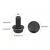 sourcing map M8-1.25x16mm Hex Serrated Flange Bolts 10.9 Grade Carbon