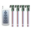 RPTCOTU 12V Remote Switch, 4 Way 1 Channel Wireless Switch,