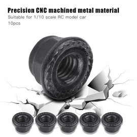 10PCS Universal Metal Wheel Lock Nut Accessory 8mm 0.31inch for 1/10 RC Hobby Model Car