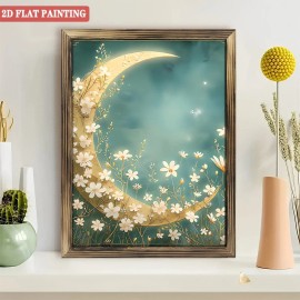 Ready to Hang 20x30 Wood Frame Floral Canvas Painting for Bedroom Decorsize: 20*30cm/10*12Inch, color: Brown