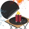 Round Fire Protection Mat, 18 Inch Waterproof Fireproof Mat, Outdoor