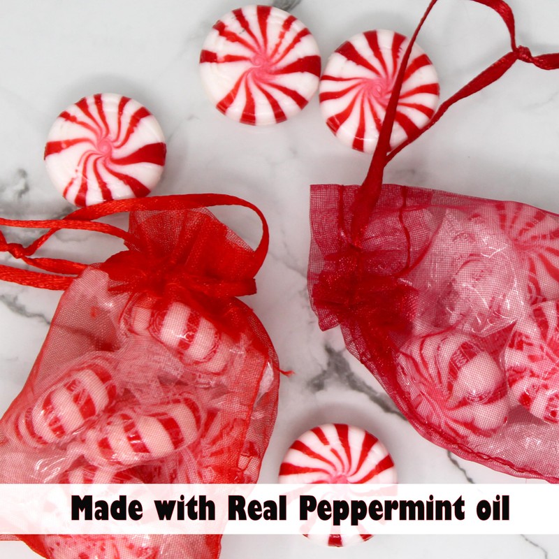 Starlight Peppermint Candy Bulk – 56 Individually Wrapped Red &