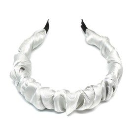 QinGoo Satin Feel Light Green Headband Women Headband Hair Accessories Headdress Elegant Girls Hair Accessory 1 Piece (Pale Green)