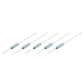 sourcing map 5Pcs Metal Temperature Thermal Fuse RY84 84 °C 183.2 °F 10A 250V Cutoff Thermal Fuse for Motor Transformer Electric Industrial Home Appliance