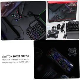 Operitacx Game Controller Adapter für Tastatur Kompatibel mit Praktischer Converter für Gamer Einfach zu Bedienen Weitreichende Kompatibilität Schwarz