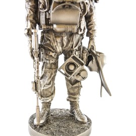 YTC Navy Seal 13" Bronzed Resin Military Statue #8086 Modern Era Navy Seal