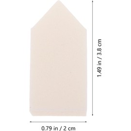 Quesitos 50 Piezas Desechables para Maquillaje de Látex Sintético Blanco Superficie para Difuminar y Fácil Almacenamiento en Maquillaje