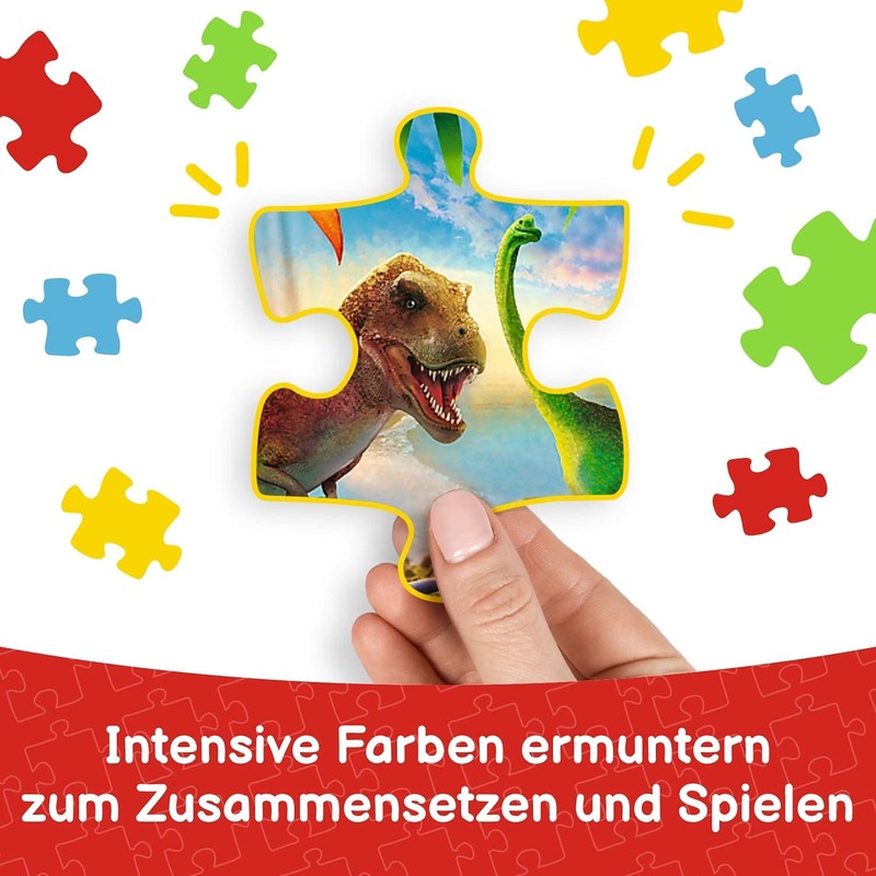 Trefl, 25 Piece Dinosaur Frame Jigsaw Puzzle with Underlay for