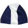Beco Fabric Swim Cap Swimming Cap, Unisex, Textil-Schwimmhaube, Marine/White, One