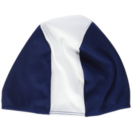 Beco Fabric Swim Cap Swimming Cap, Unisex, Textil-Schwimmhaube, Marine/White, One Size