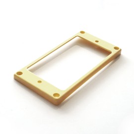 Humbucker Pickup Curved Base Mounting Ring Surrounds - Cream Neck