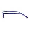Mens Spring Hinge 90s Narrow Rectangle Plastic Powered Reading Glasses