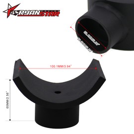 RYANSTAR RACING 4" Lifting Axle Saddle Axle Adapter Compatible with Hydraulic Jack Bottle Jack Floor Jack Made of Stell Black