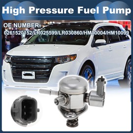 INFINAUTO High Pressure Fuel Pump for Lincoln MKC MKZ for Land Rover LR2 2.0L No.0261520152/LR025599 Fuel Pump Assembly