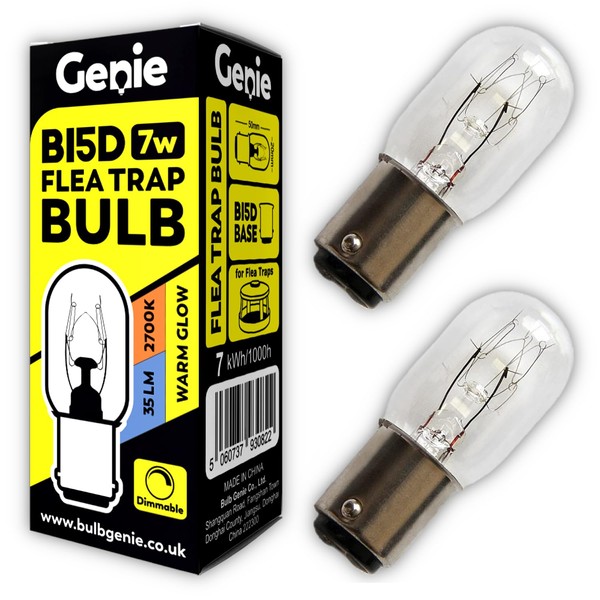 Flea Lamp Light Bulbs (Pack of 2) 7W 230V for Zero in STV020 Zero-in STV022 Zeroin ZER019 ZER020 and Gotcha Flea Killer Trap (7, Watts)