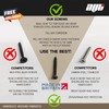 100 AVT Composite Decking Clips - Black Stainless Screws -