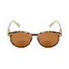 Round Bifocal Reading Sunglasses in Light Tortoise with Amber Lenses