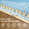 TISOFU 46" Chunky Blanket Loom, Large Wooden Loom Frame, Hand