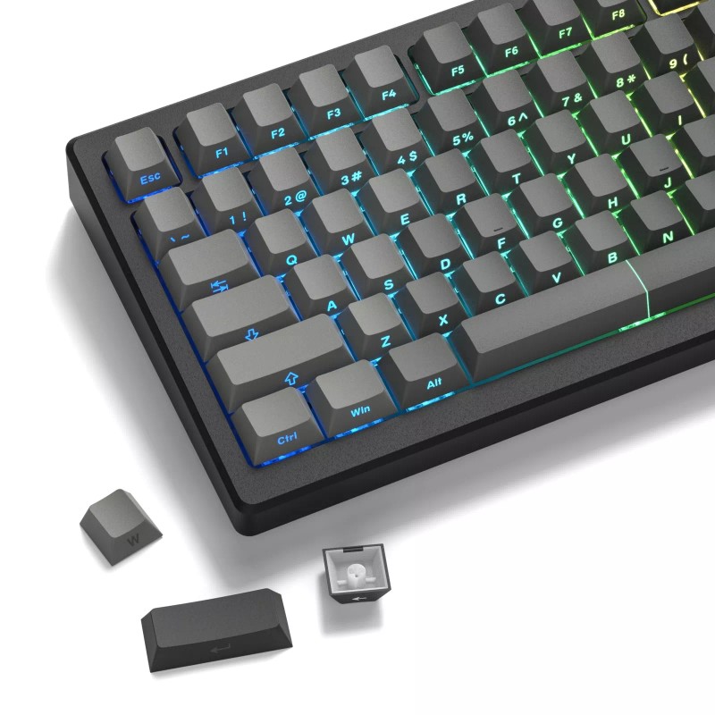 dagaladoo Shine Through - PBT keycapsSide printed keyboard keycaps 75