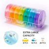 VIGOR PATH 7-Day Pill Organizer with Two Compartments Per Day,