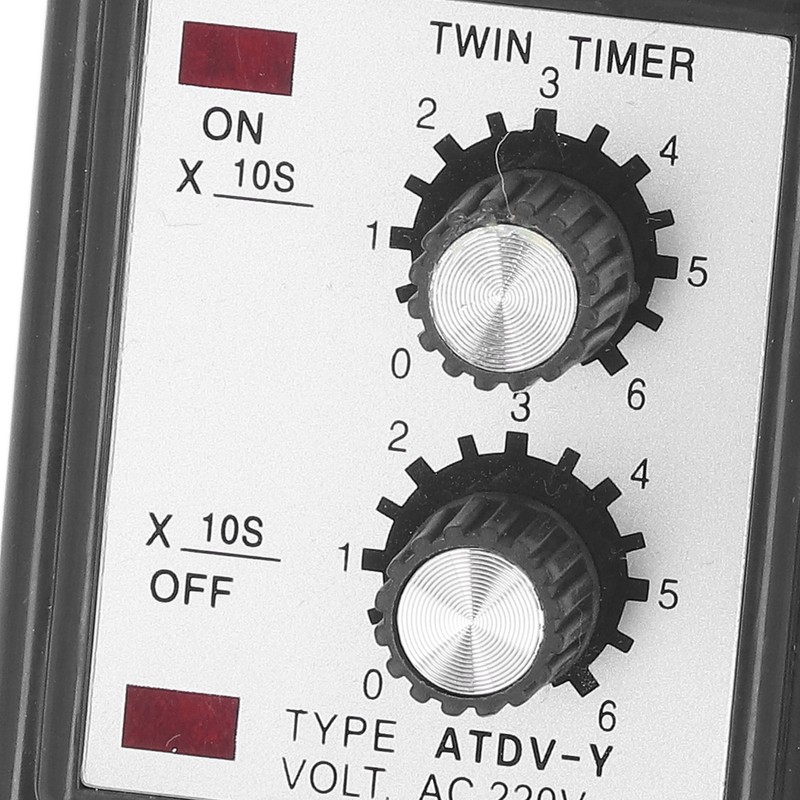 60S Twin Timer Relay Anti Interference Accurate Operation Copper Coil