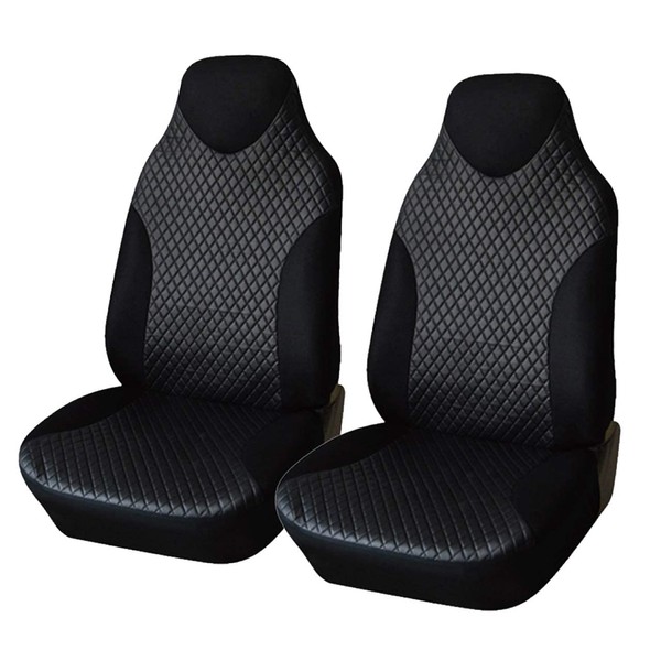 DAIVARNING Seat Covers for Car Driver Passenger Car Seat Covers Front Set of 2