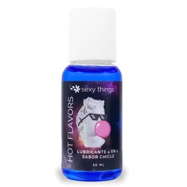 Sexy Things - Lubricante ntimo a Base de Agua Sensacin de Calor Delicioso Sabor Chicle 30 ml Para Masaje                                              
