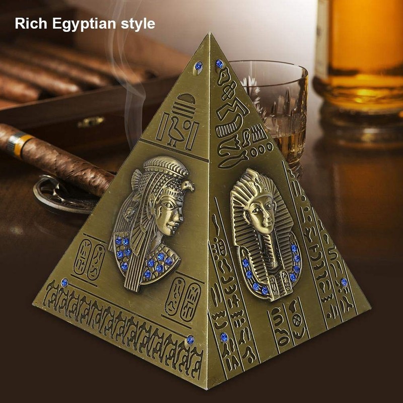 Egyptian Pyramid Piggy Bank Delicate Tourist Souvenir Money Box (Bronze