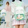 ZingZaak Kawaii Cat Ita Bag,Pin Purse,Pin Display Backpack Bag with