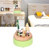 Panda Shaped Music Box Desktop Wooden HandiCraft Ornament for Valentine's