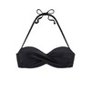 Lascana Women's Mix Kini Bikini Bandeau Top Black black Size:42C