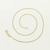 18k Yellow Gold Plated 40cm 16'' Wan Zi Necklace 1mm