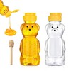 Pack of 2 Bear Honey Dispensers 250 ml with Honey