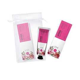 UMIDO Beauty Set | 1 x Hand Cream 30 ml Pomegranate & Orchid Extract | No Silicones, Parabens, Paraffins, Mineral Oils | 1 x Organza Bag | Hand Lotion | Care Cream | Lotion | Skin Care (6-BYS)
