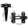 Nsiwem Door Hinge Pack of 4 T-Hinge Cross Hinge Triangle