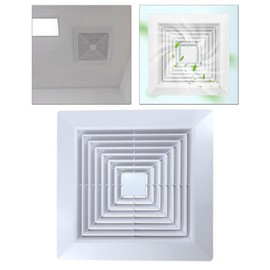 Milageto Bathroom Exhaust Fan Grille Air Conditioner Air Outlet Bathroom Ceiling Fan Grille Cover, 24.5cm