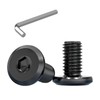 WYLWLS M6 x 10mm Flat Head Hex Socket Cap Screws