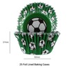 Baked with Love Football Baking Cases, 50mm Foil Lined Baking