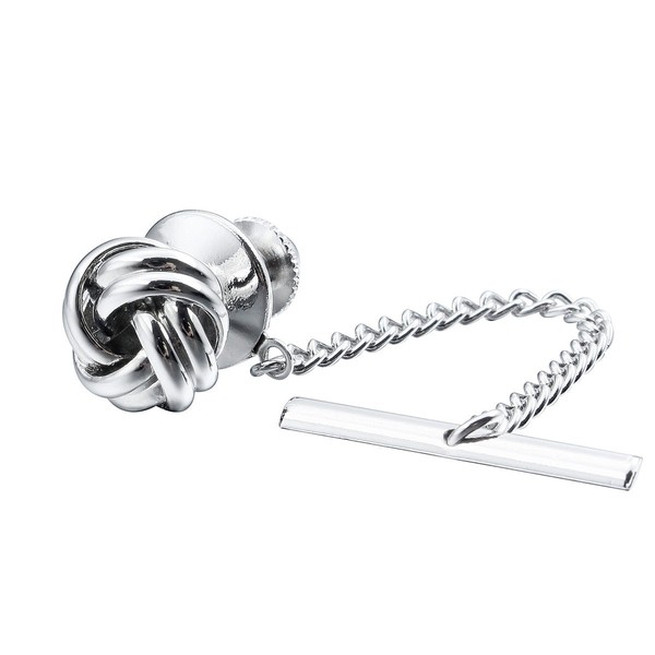 HAWSON Sailor Knot Tie Tack for Men Metal Tie Pin