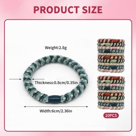 Katyjun Pack of 20 Hair Bands Elastic Stylish Hair Scrunchies