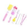 9 Cleaning Brushes, Pink Baby Bottle Cleaning Kit, Multipurpose Bottle