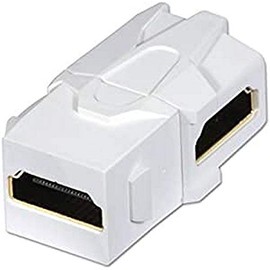 LINDY 60490 HDMI 90° Double Coupling Keystone for AV Wall Sockets White