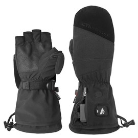 ActionHeat 5V Women's Battery Heated Glomitts – 2-in-1 Mitten Plus Winter Gloves– Battery Operated Gloves – Up to 3.5 Hours Power S/M