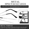 1 Pair Silver Thin Metal Eyeglass Replacement Arms – Ideal