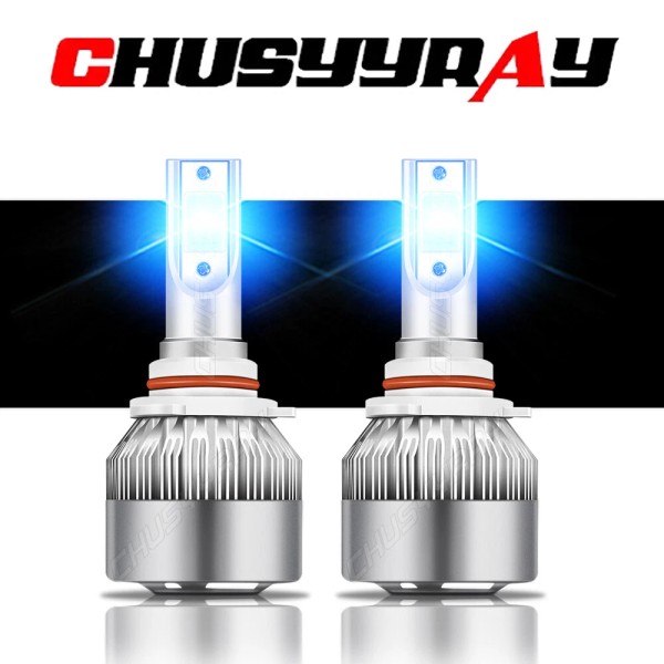 CHUSYYRAY NEW 2x 9006 HB4 8000K Ice Blue 8000LM LED