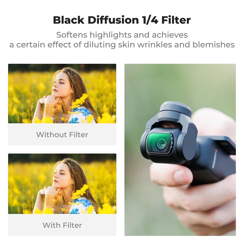 K&F Concept 4-pak Magnetic CPL + Black Diffusion 1/4 +
