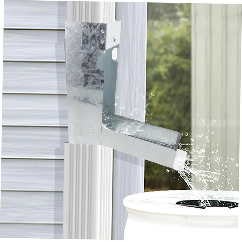 NOLITOY 1set Rainwater Diverter Kit for Standard Downspouts Efficient Water