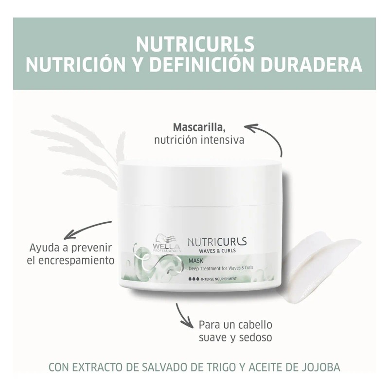 Mascara Nutricurls Rulos Wella X 150 Ml