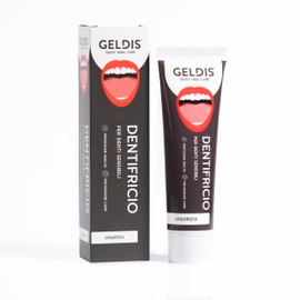 GELDIS Professional Toothpaste Remineralising - Toothpaste Remineralising Toothpaste for Sensitive Teeth with Anticaria, Effect for Teeth Cleaning, OK Vegan - 100 ml (Liquorice, Pack of 1)