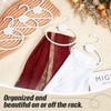 FoldTier 50 Pcs Scarf Hanger Plastic Holder Organizer Space Saving